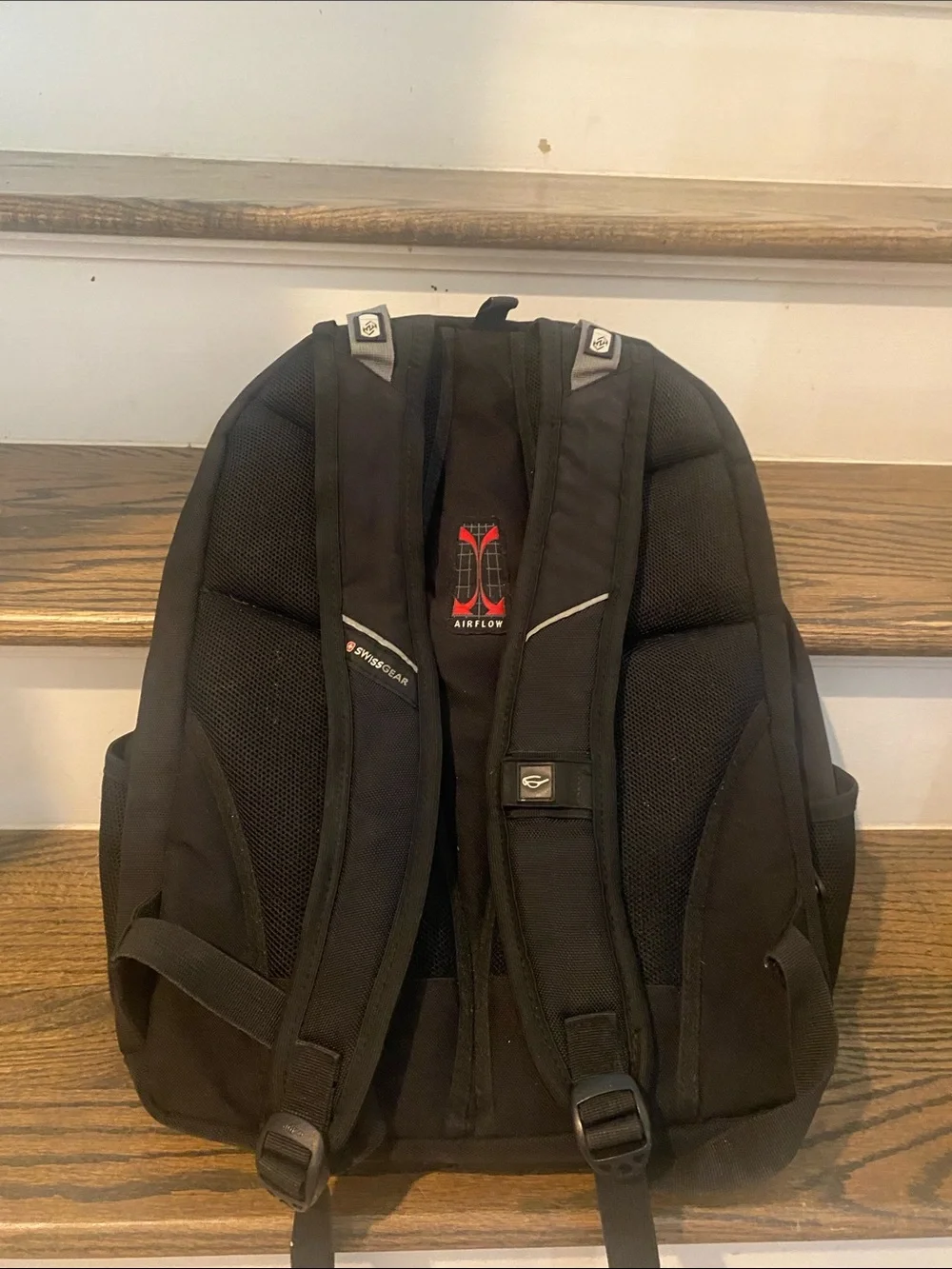 SwissGear Black Travel & Laptop Backpack with Multiple Pockets